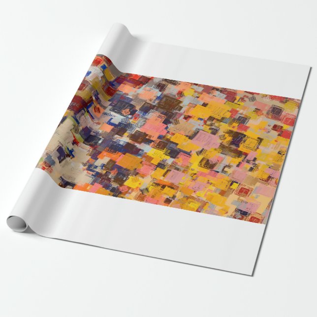 Papel De Regalo Modern art drawing. Digital texture wallpaper. Art (Desenrollado)