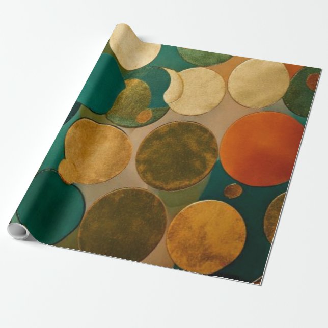 Papel De Regalo Modern Earthy Abstract  (Desenrollado)