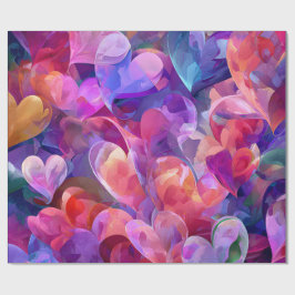 Papel De Regalo Modern Valentine Wrapping Paper– Abstract Colorful