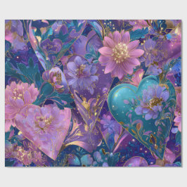 Papel De Regalo Modern Valentine Wrapping Paper– Abstract Colorful