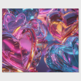 Papel De Regalo Modern Valentine Wrapping Paper– Abstract Colorful
