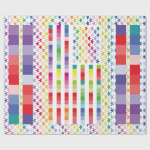PAPEL DE REGALO MODERN VERSION MULTICOLOR USA/EEUU FLAG MASANSER
