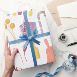 Papel De Regalo Modern Watercolor  Wrapping Paper