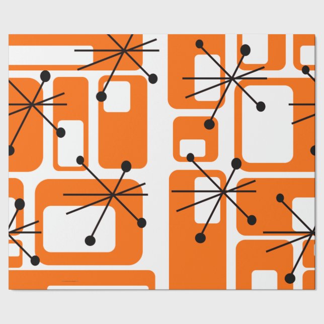 Papel De Regalo Moderna a mediados del siglo (Costura)