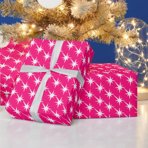Papel De Regalo Moderna fucsia rosa caliente estreno de faro fresc