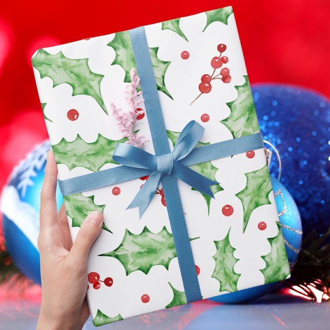 Papel De Regalo Moderna y elegante vegetación de los Navidades (Subido por el creador)