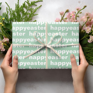 Papel De Regalo Moderna Y Feliz Pascua Verde Y Semana Santa