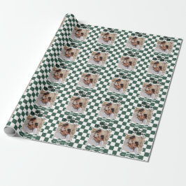 Papel De Regalo Moderno control de bordes ondulados mínimo Navidad