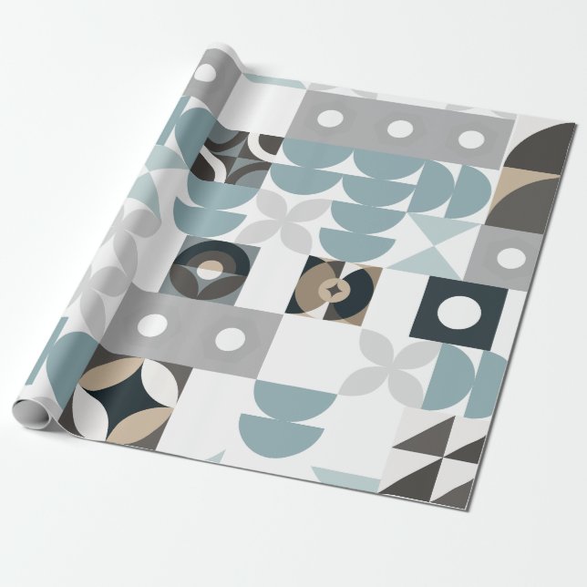 Papel De Regalo Moderno,Cuto,Elegante,Geométrico,Papel envuelto WP (Desenrollado)
