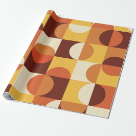 Papel De Regalo Moderno de mediados de siglo Círculos medios  amar