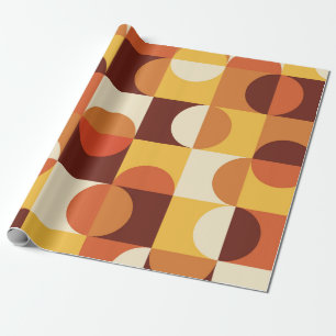 Papel De Regalo Moderno de mediados de siglo Círculos medios  amar