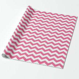 Papel De Regalo Moderno, encantador, tendencia rosa, chevron blanc