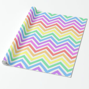Papel De Regalo Moderno, genial, tendencia colorido arcoíris chevr