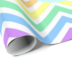 Papel De Regalo Moderno, genial, tendencia colorido arcoíris chevr