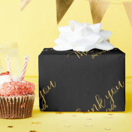 Papel De Regalo Moderno Minimalista Agradecimiento Personalizado