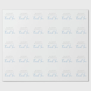 Papel De Regalo Moderno Minimalista Plano Personalizado Gracias
