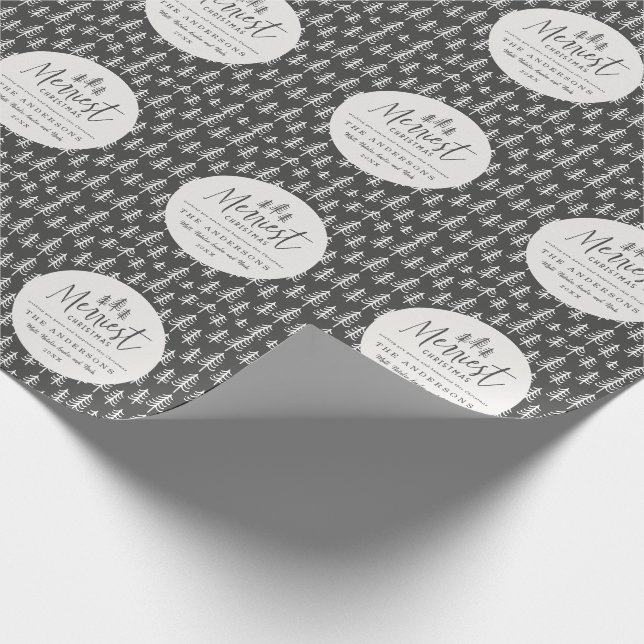 Papel De Regalo moderno minimo rústico multifoto (Esquina)