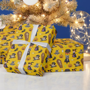 Papel De Regalo Moderno patrón de Personalizado Amarillo Amarillo