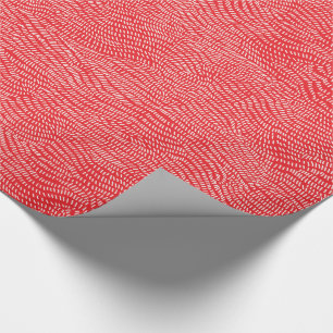 Papel de regalo moderno simple blanco rojo