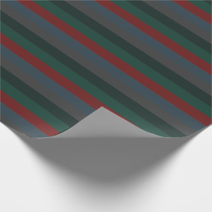 Papel De Regalo Moderno Simple Festivo Rico Profundo Oscuro Rayado