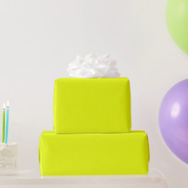 Papel De Regalo Moderno verde neón brillante sólido liso cool