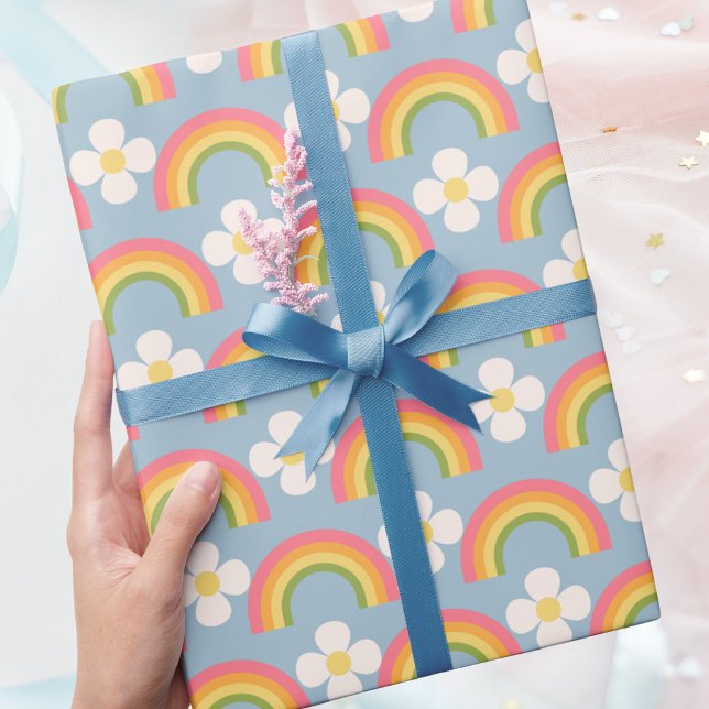 Papel De Regalo Moderno y colorido Rainbow Happy Birday (Subido por el creador)