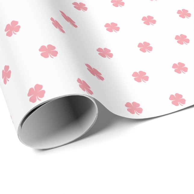 Papel De Regalo Moderno y elegante patrón de encantamiento rosa (Esquina del rollo)