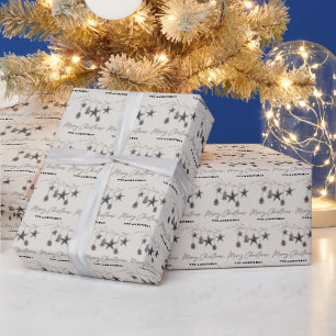 Papel De Regalo Modernos y elegantes Navidades de escritura exclus