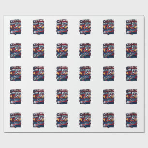 Papel De Regalo Modo de gol de Chequia Esqueleto Delantero Nacione