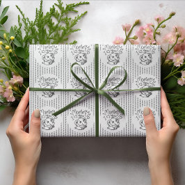 Papel De Regalo Mommy Elephant Mamá y el Día de la Madre