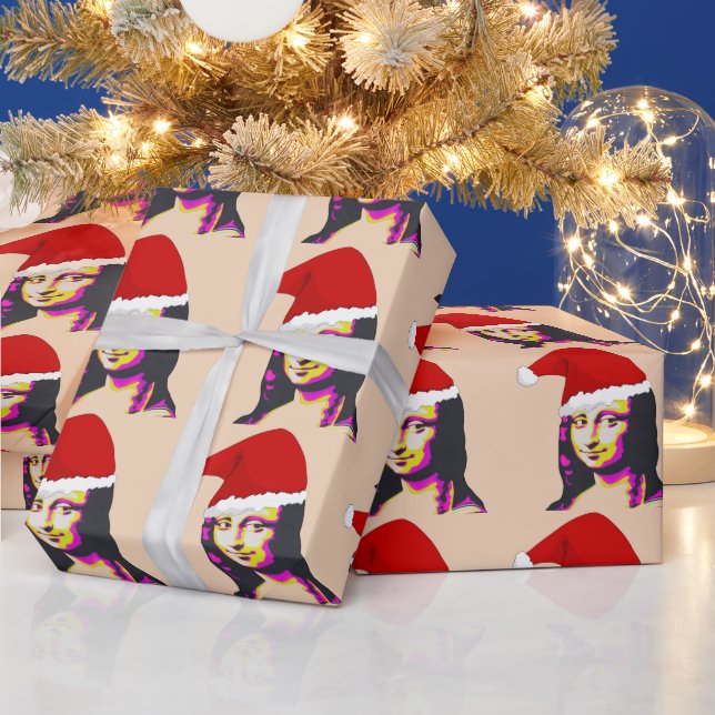 PAPEL DE REGALO MONA LISA NAVIDADES FUNNY (Vacaciones)