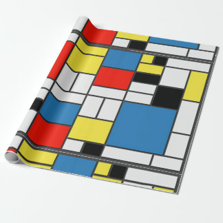 Papel De Regalo Mondrian De Stjil