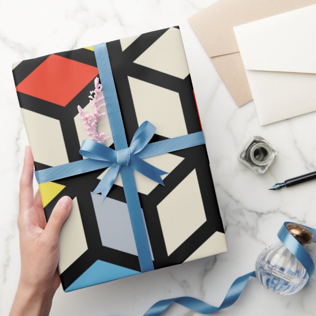 Papel De Regalo Mondrian Mania Retro (Regalar)