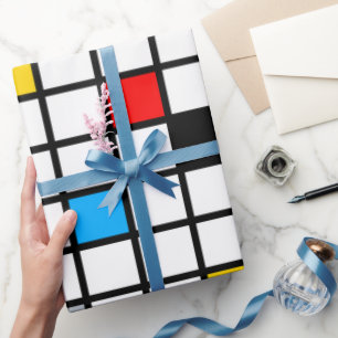 Papel De Regalo Mondrian Mania Retro