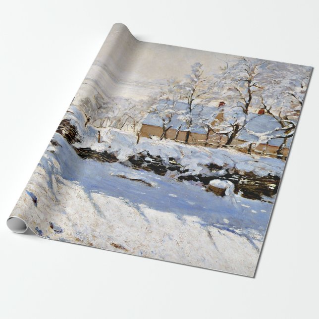 Papel De Regalo Monet - La urraca (Desenrollado)