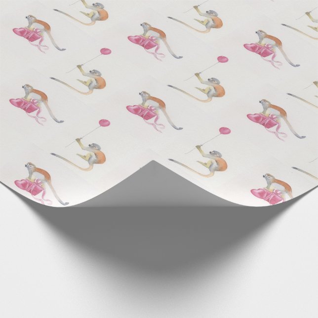Papel De Regalo Monkey Party Birthday Cadeaupapier II (Esquina)