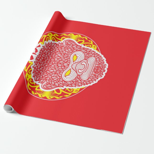 Papel De Regalo Mono chiíta chino (Desenrollado)