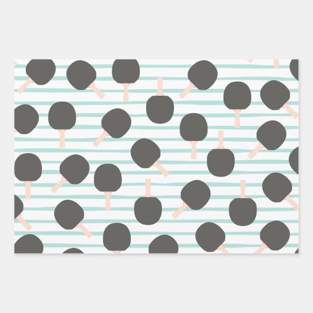 Papel de regalo mono de tenis de mesa (Anverso)