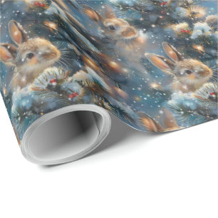Papel de regalo mono lindo para regalos de Navidad