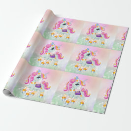 Papel De Regalo Monografías mágicas de unicornio de unicornio de u
