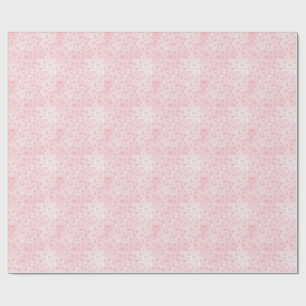 Papel De Regalo Monograma de patrón de acuarela Piensa Rosa