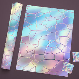 Papel De Regalo Monograma del patrón de fondo del Relieve metaliza