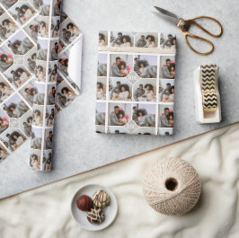 Papel De Regalo Monograma fotográfico personalizado 4