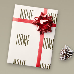 Papel De Regalo Monograma, marca o nombre comercial Marrón blanc