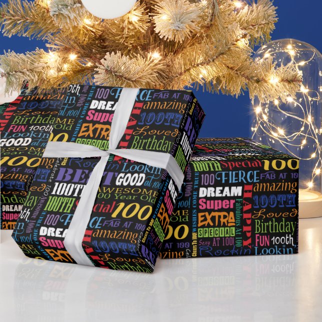 Papel De Regalo Monograma personalizado de la fiesta de cumpleaños (Vacaciones)