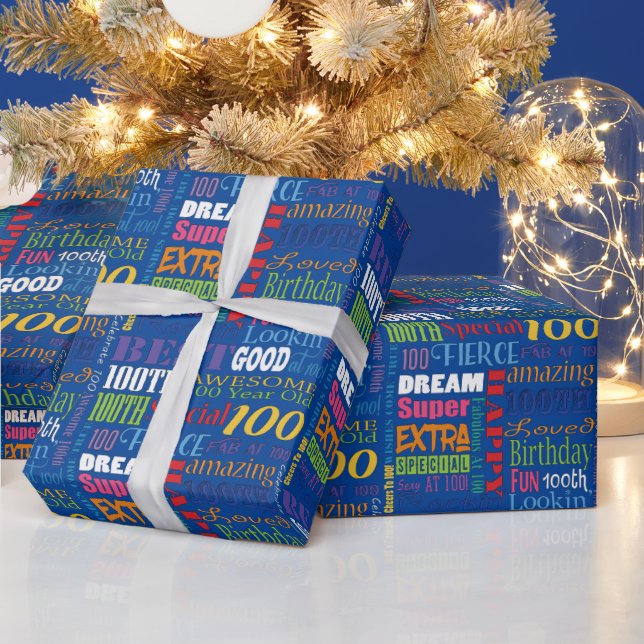 Papel De Regalo Monograma personalizado de la fiesta de cumpleaños (Vacaciones)