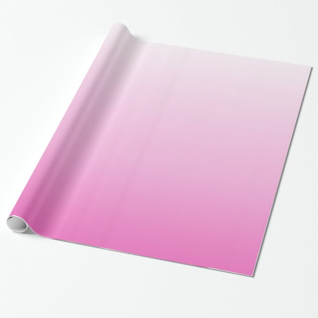 Papel De Regalo monogramos de moda ondulada magenta rosa rosa (Desenrollado)