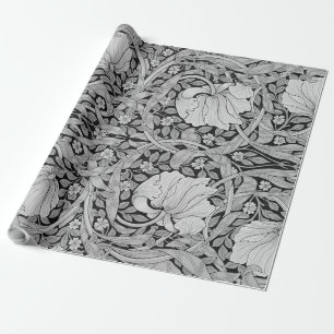 Papel De Regalo Monotone gris impermeable, William Morris