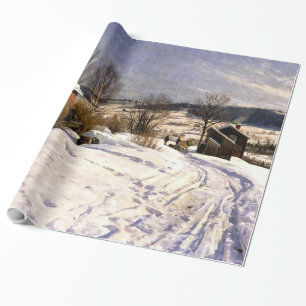 Papel De Regalo Monsted - Paisaje invernal en Lillehammer