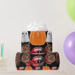 Papel De Regalo Monster Candy Parade Halloween Regalo